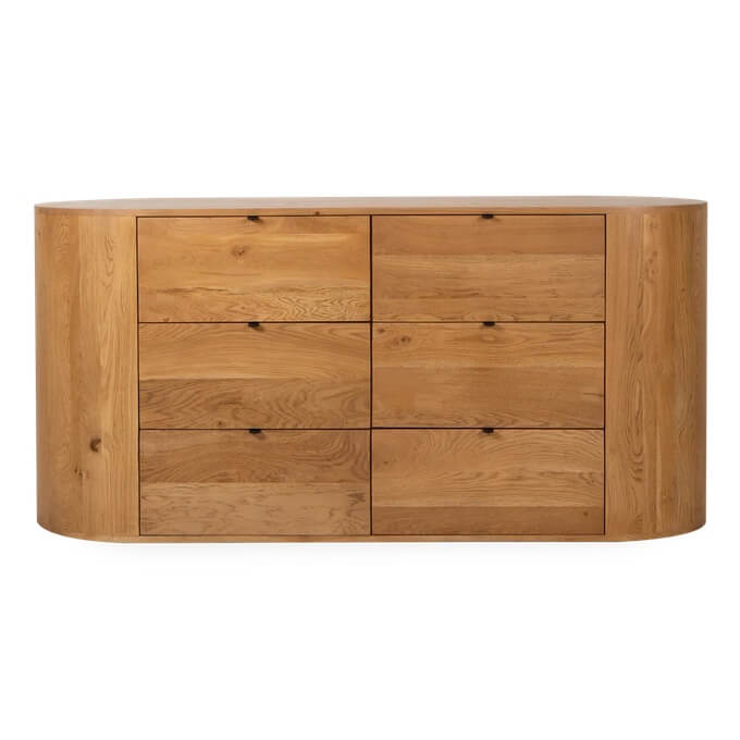 Elite MKT modern vintage style dresser light wood stain