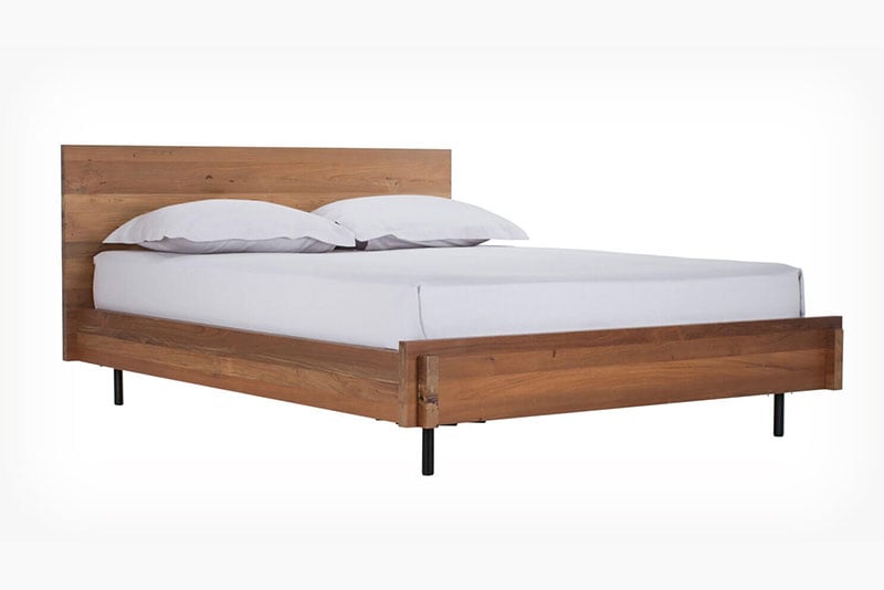 Wood bed frame available at EQ3 in Toronto