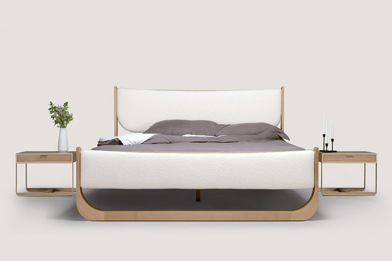 Modern bed from Hollace Cluny