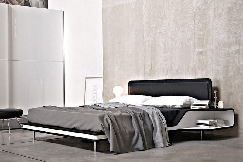 Modern minimalistic bed frame from Italinteriors, one of the best stores to buy a bed in Toronto 