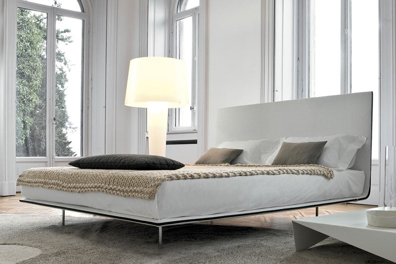 Minimalistic bed frame from Palazzetti, one of the bed stores in Toronto